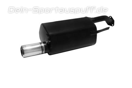 Ulter Sportauspuff Mitsubishi LANCER 8 00-07 80mm rund eingerollt gerade mit Absorber