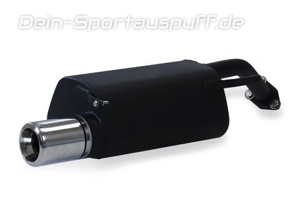 Ulter Sportauspuff Mitsubishi LANCER 8 00-07 100mm rund eingerollt gerade mit Absorber