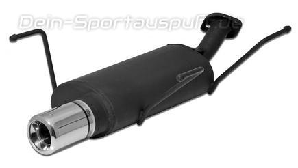 Ulter Sportauspuff Nissan ALMERA N15 Fließheck 07/95-02/00 100mm rund eingerollt gerade mit Absorber