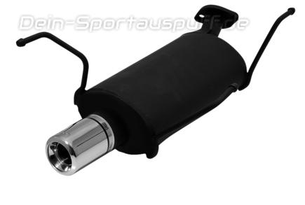 Ulter Sportauspuff Nissan ALMERA N16 Fließheck 02/00- 80mm rund eingerollt gerade mit Absorber