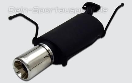 Ulter Sportauspuff Nissan ALMERA N16 Fließheck 02/00- 100mm rund eingerollt gerade mit Absorber