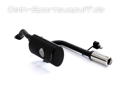 Ulter Sportauspuff Nissan MICRA 11/02- 80mm rund eingerollt gerade mit Absorber