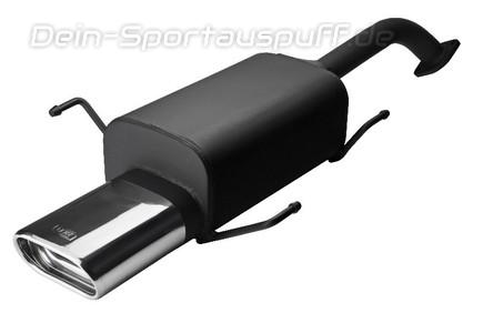 Ulter Sportauspuff Nissan 100NX 10/90-96 145x75mm flachoval eingerollt abgeschrägt mit Absorber