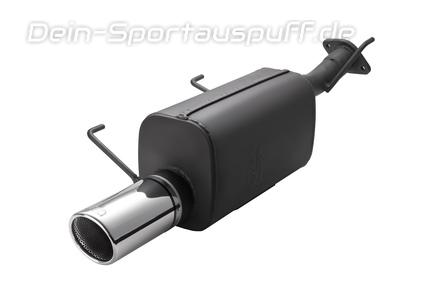 Ulter Sportauspuff Nissan JUKE 1.6l T 2012- 90mm rund eingerollt abgeschrägt mit Absorber