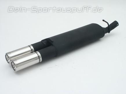 Ulter Sportauspuff Opel VECTRA A Fließheck 88-95 80mm rund eingerollt gerade mit Absorber