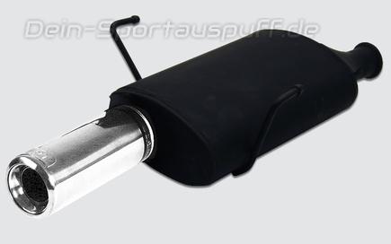 Ulter Sportauspuff Peugeot 406 Lim. 95-01 80mm rund eingerollt gerade mit Absorber