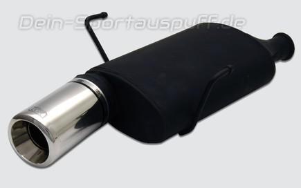 Ulter Sportauspuff Peugeot 406 Lim. 95-01 100mm rund eingerollt gerade mit Absorber