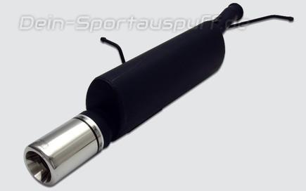 Ulter Sportauspuff Peugeot 307 Fließheck 04/01- 100mm rund eingerollt gerade mit Absorber