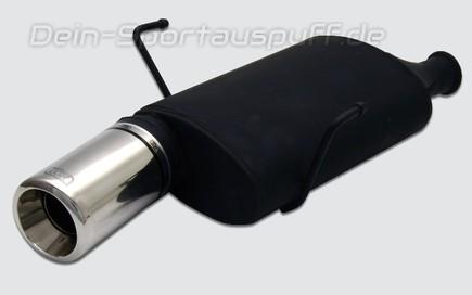 Ulter Sportauspuff Peugeot 406 Lim., Coupe 95-04 100mm rund eingerollt gerade mit Absorber