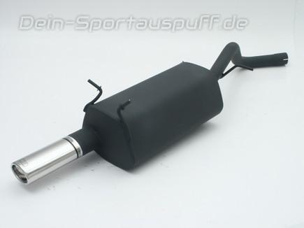 Ulter Sportauspuff Renault Megane Fließheck 99-10/02 95x65mm oval eingerollt gerade mit Absorber