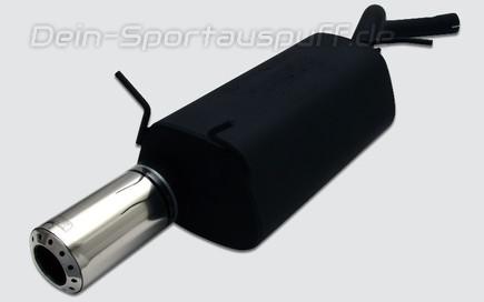 Ulter Sportauspuff Renault Megane Fließheck 99-10/02 100mm rund mit Lochprägung gerade mit Absorber