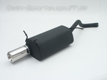 Ulter Sportauspuff Renault Megane Coupe, Coach 95-10/02 100mm rund eingerollt gerade mit Absorber