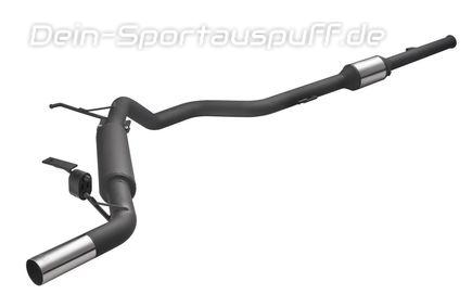 Ulter Edelstahl Sportauspuffanlage inkl. Katalysator Renault CLIO 3 SPORT 60mm rund scharf gerade ohne Absorber