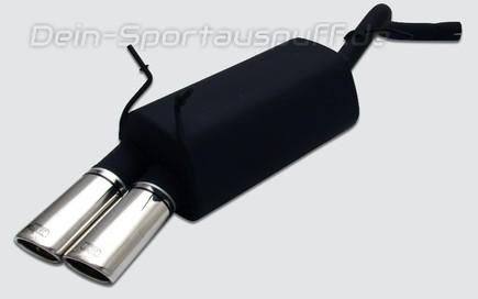 Ulter Sportauspuff Renault Megane Scenic 95-10/02 95x65mm oval eingerollt gerade mit Absorber