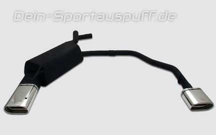 Ulter Duplex Sportauspuff Renault Megane Classic Lim. 95-10/02 145x75mm flachoval eingerollt abgeschrägt mit Absorber