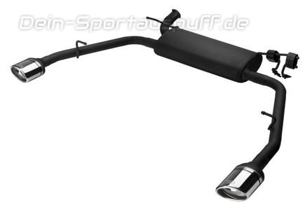 Ulter Duplex Sportauspuff Renault LAGUNA 3 GRANDTOUR 2008- 120x80mm oval eingerollt seitlich abgeschrägt mit Absorber
