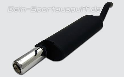 Ulter Sportauspuff Skoda FAVORIT Fließheck 89-10/94 80mm rund eingerollt gerade mit Absorber
