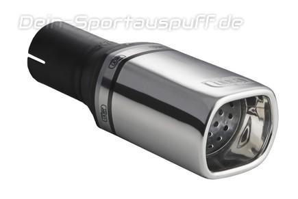 Ulter Sportauspuff Skoda FAVORIT Fließheck 89-10/94 80x65mm rechteckig eingerollt gerade mit Absorber