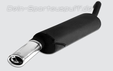 Ulter Sportauspuff Skoda FELICIA Fließheck 10/94-01 95x65mm oval eingerollt gerade mit Absorber