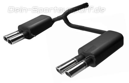 Ulter Duplex Sportauspuff Skoda OCTAVIA 1Z RS 70mm rund eingerollt abgeschrägt mit Absorber
