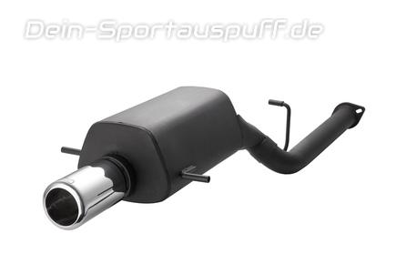 Ulter Sportauspuff Subaru IMPREZA WRX 02-08 100mm rund eingerollt gerade ohne Absorber