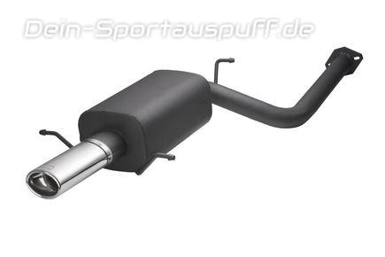 Ulter Sportauspuff Subaru IMPREZA I gen 1994-2000 95x65mm oval eingerollt gerade mit Absorber