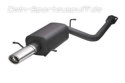 Ulter Sportauspuff Subaru IMPREZA I gen 1994-2000 120x80mm oval eingerollt gerade mit Absorber