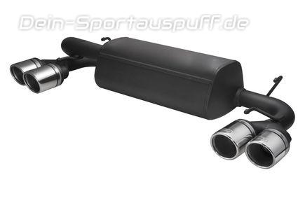 Ulter Duplex Sportauspuff Subaru IMPREZA WRX STI 3 gen 07- 100mm rund eingerollt abgeschrägt mit Absorber