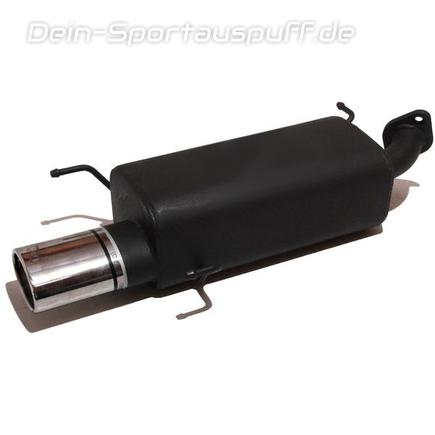 Ulter Sportauspuff Suzuki SWIFT 05- 120x80mm oval eingerollt gerade mit Absorber