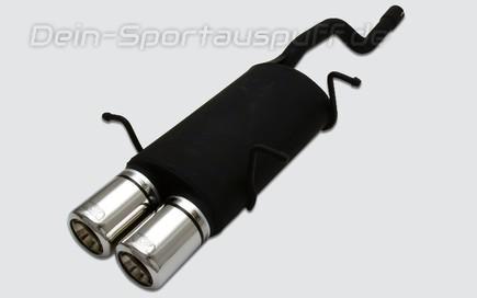 Ulter Sportauspuff Suzuki SWIFT Fließheck 89-05 80mm rund eingerollt gerade mit Absorber