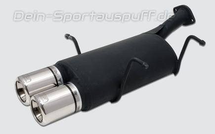 Ulter Sportauspuff Suzuki SWIFT Lim. 89-05 80mm rund eingerollt gerade mit Absorber