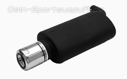 Ulter Sportauspuff Toyota COROLLA E11 Fließheck 97-01 80mm rund eingerollt gerade mit Absorber