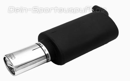Ulter Sportauspuff Toyota COROLLA E11 Fließheck 97-01 120x80mm oval eingerollt gerade mit Absorber