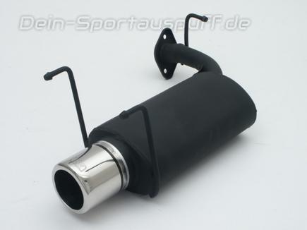 Ulter Sportauspuff Toyota COROLLA E10 Fließheck 05/92-04/97 80mm rund eingerollt gerade mit Absorber