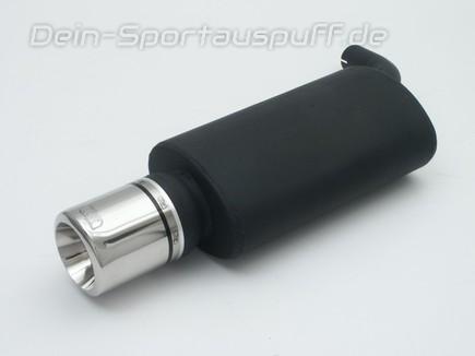 Ulter Sportauspuff Toyota COROLLA E11 Lim. 04/97-01 80mm rund eingerollt gerade mit Absorber