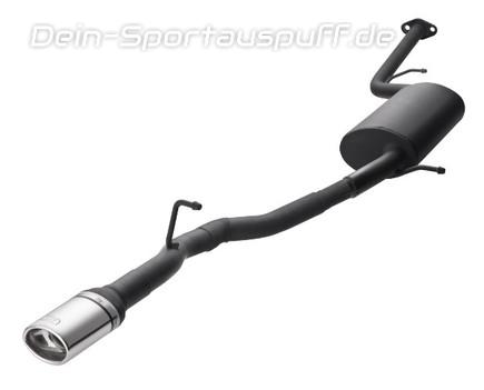 Ulter Sportauspuff Toyota IQ 95x65mm oval eingerollt gerade mit Absorber
