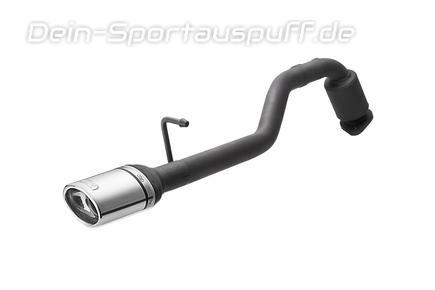 Ulter Sportauspuff Toyota YARIS 3 2011- 120x80mm oval eingerollt gerade mit Absorber
