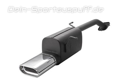 Ulter Sportauspuff Toyota AURIS 07- 145x75mm flachoval eingerollt abgeschrägt mit Absorber