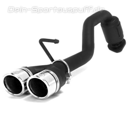 Ulter Sportauspuff Toyota YARIS 3 2011- 70mm rund eingerollt abgeschrägt mit Absorber