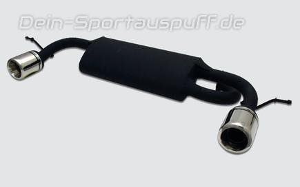 Ulter Duplex Sportauspuff Toyota RAV 4 94-2000 100mm rund eingerollt gerade mit Absorber