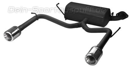 Ulter Duplex Sportauspuff Toyota CELICA T23 99- 100mm rund eingerollt gerade mit Absorber