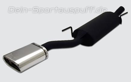 Ulter Sportauspuff Volkswagen VENTO 11/91-04/98 145x75mm flachoval eingerollt abgeschrägt mit Absorber