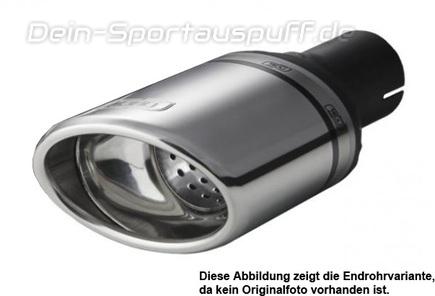 Ulter Sportauspuff Volvo S40 / V40 01- 120x80mm oval eingerollt seitlich abgeschrägt mit Absorber