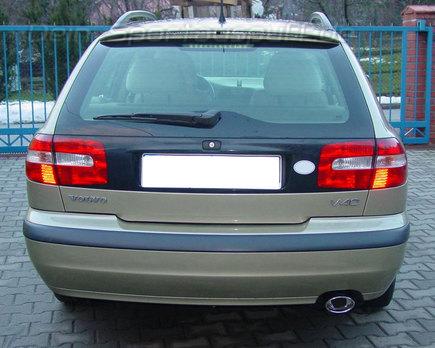Ulter Sportauspuff Volvo S40 / V40 01- 120x80mm oval eingerollt abgeschrägt mit Absorber