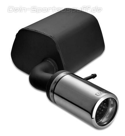 Ulter Sportauspuff Volvo S60 100mm rund eingerollt gerade mit Absorber