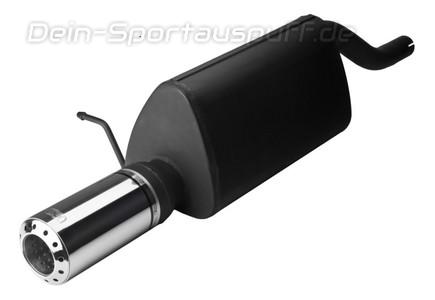 Ulter Sportauspuff Dacia LOGAN Lim. 2005- 100mm rund mit Lochprägung gerade mit Absorber