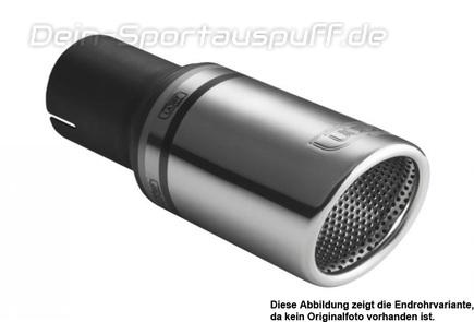 Ulter Sportauspuff Dacia LOGAN Lim. 2005- 90mm rund eingerollt abgeschrägt mit Absorber