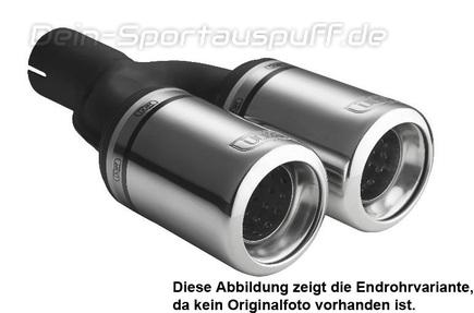 Ulter Sportauspuff Chevrolet LACETTI Fließheck 04- 80mm rund eingerollt gerade mit Absorber