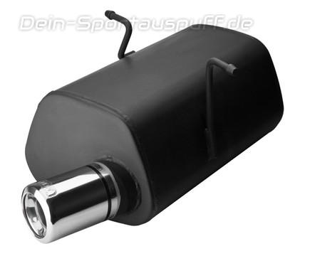 Ulter Sportauspuff Mini ONE, COOPER 00- 80mm rund eingerollt gerade mit Absorber