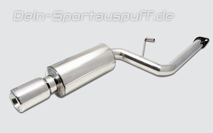Ulter Edelstahl Sportauspuff Subaru IMPREZA WRX, STI 02-08 100mm rund eingerollt gerade ohne Absorber